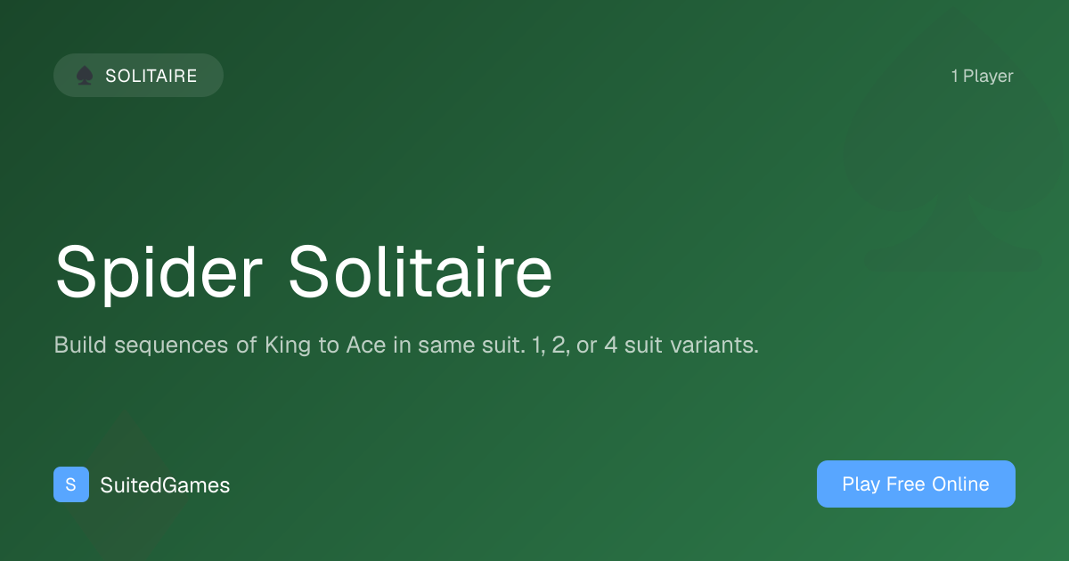 Spider Solitaire Strategy